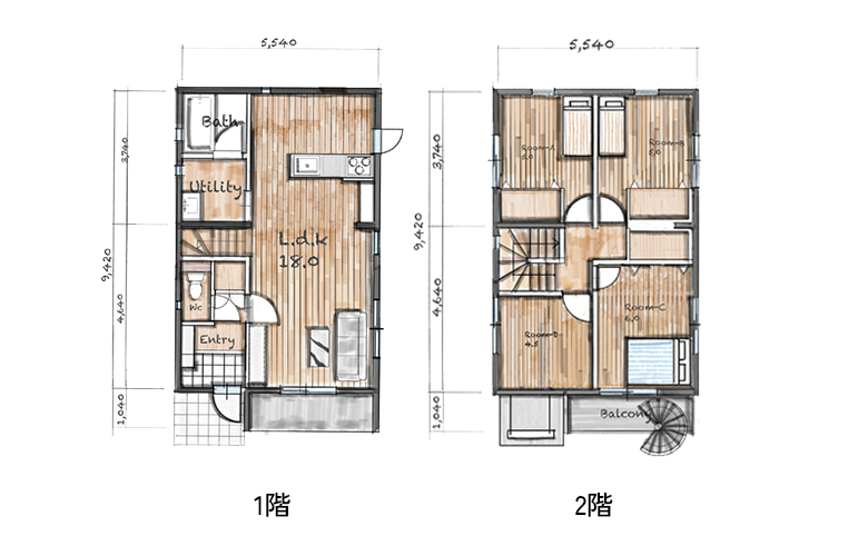 プランB間取り図