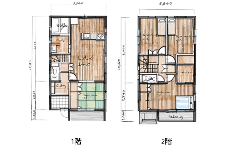 プランI間取り図