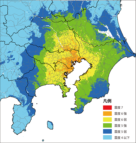 対策を取る前に確認したい、埼玉県の地震リスク：首都直下型地震